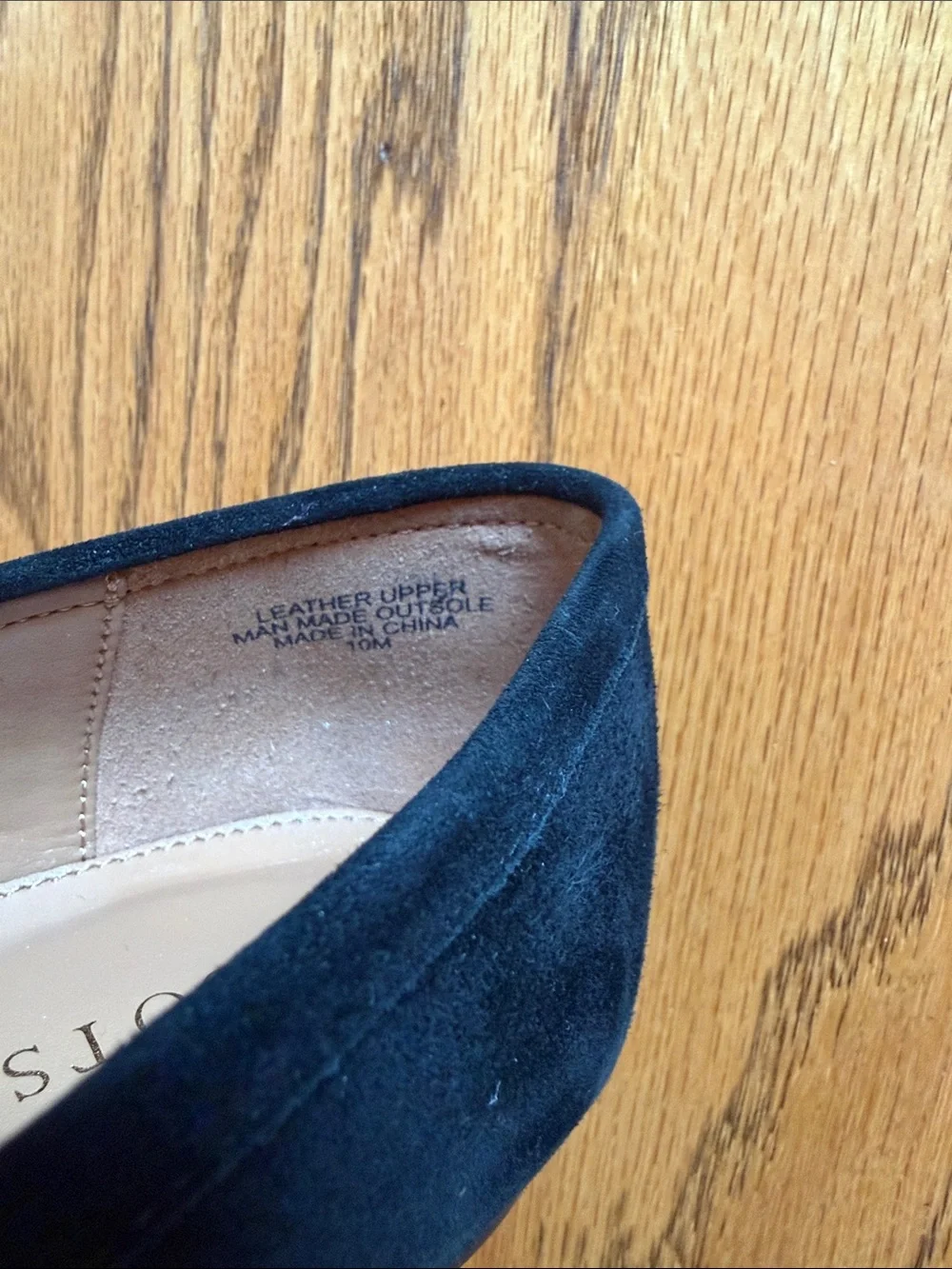 Talbots Black Suede Bow Loafers - Women